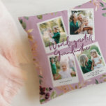 Coussin Aquarelle florale photo monde grand-mère<br><div class="desc">Faites savoir à cette personne spéciale qu'ils sont la plus grande grand-mère du monde avec ce design floral aquarelle,  ajoutez votre propre photo multi. Beau cadeau réfléchi.</div>