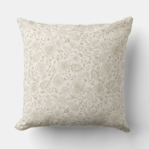 Coussin Aquarelle florale vintage vibe