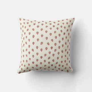 Coussin Aquarelle fraise