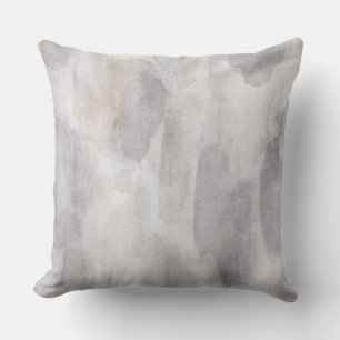Coussin Aquarelle gris et bronze Abstrait