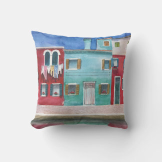 Coussin Aquarelle Italie : Main tirée