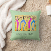 Coussin Aquarelle, l'incroyable danse de maman (Couverture)