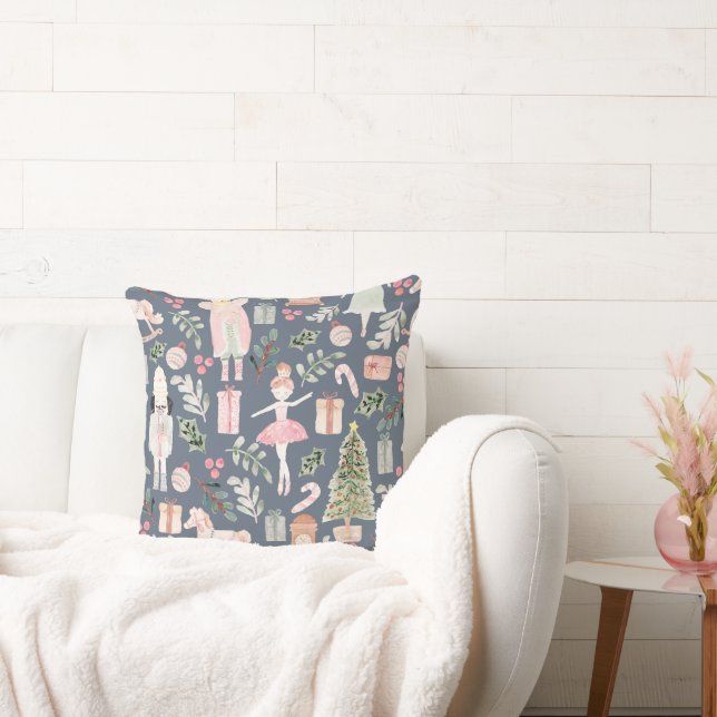 Coussin Aquarelle moderne Nutcracker (Canapé)