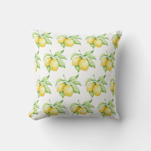 Coussin Aquarelle Motif citron simple