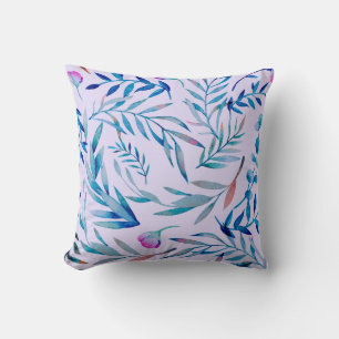 Coussin Aquarelle motif sans couture. Ornement botanique.