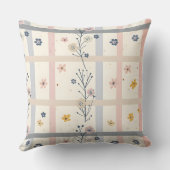 Coussin Aquarelle Oies Douces & Floral Double Face (Verso)