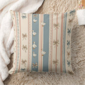 Coussin Aquarelle Oies Douces & Floral Double Face (Couverture)