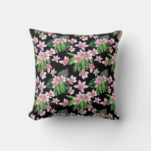 Coussin Aquarelle Orchidées Design 27