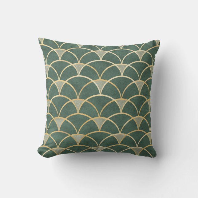 Coussin Aquarelle orientale motif transparente te (Recto)