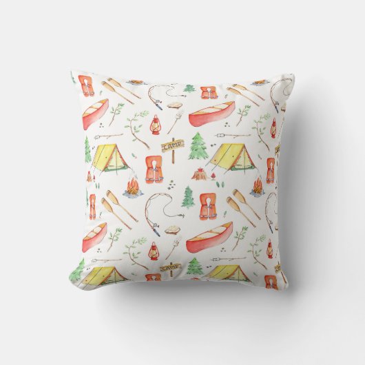 Coussin Aquarelle Outdoor Adventure (Recto)