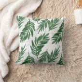 Coussin Aquarelle Palm Leaf Motif Art (Couverture)