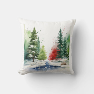 Coussin Aquarelle Paysages hivernaux Vol.6 Conception Cous