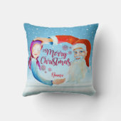 Coussin Aquarelle peinte à la main (Verso)