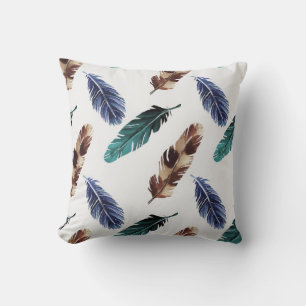 Coussin Aquarelle peinte à la main motif sans couture avec