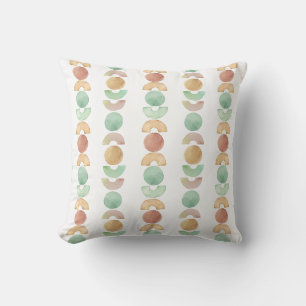 Coussin Aquarelle peinte géométrie formes design
