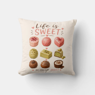 Coussin Aquarelle Pralines – Café de Patisserie Française