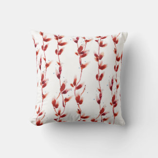 Coussin Aquarelle Pussy-Willow Motif : Beauté de la nature