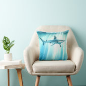 Coussin Aquarelle Requin Océan Sous-Marin (Chaise)