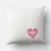 Coussin Aquarelle rose Gem de coeur Glam Diamond MR&MRS Ch (Verso)