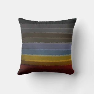 Coussin Aquarelle Salée Tempétueuse Pop De Couleur Art Abs