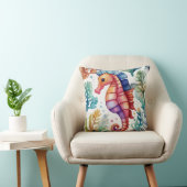 Coussin Aquarelle Seahorse (Chaise)