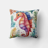 Coussin Aquarelle Seahorse (Verso)