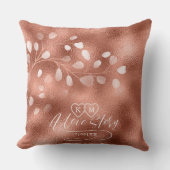Coussin Aquarelle Snowdrops Mariage Copper ID726 (Recto)