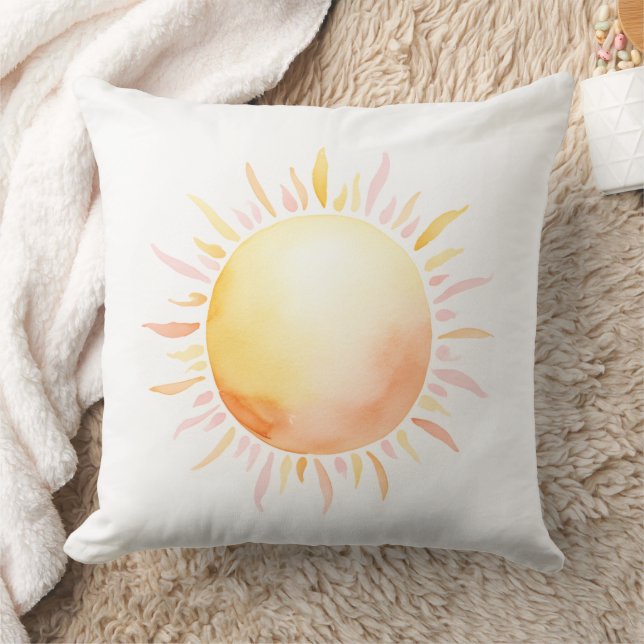 Coussin Aquarelle Soleil (Couverture)