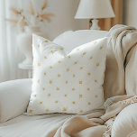 Coussin Aquarelle soleil dans Jaune réversible<br><div class="desc">Choisissez un côté pois plus minimal et symétrique ou un côté amusant et ponctué d'arc-en-ciel,  tous deux dotés de magnifiques rayons de soleil peints à la main pour égayer votre maison (ou un cadeau!).</div>