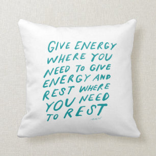 Coussin Aquarelle turquoise