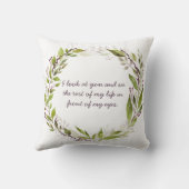 Coussin Aquarelle Verdure Mer de fruits mauves Vins (Verso)