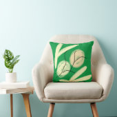 Coussin Aquarelle verte simple abstrait ajouter le logo te (Chaise)