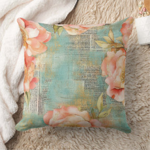 Coussin Aquarelle vintage Floral Abstrait Motif (15)
