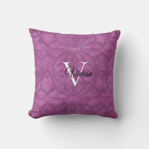 Coussin Aquarelle violet à l'orchidée profonde Jeu d'oreil