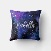 Coussin Aquarelle violet Univers (Verso)
