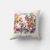 Coussin Aquarelle Whimsical Chic (Verso)
