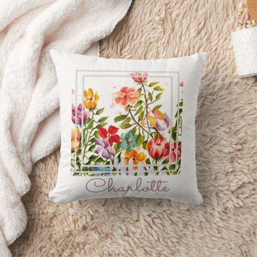 Coussin Aquarelle Whimsical Chic (Couverture)