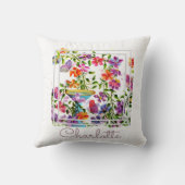 Coussin Aquarelle Whimsical Chic (Verso)