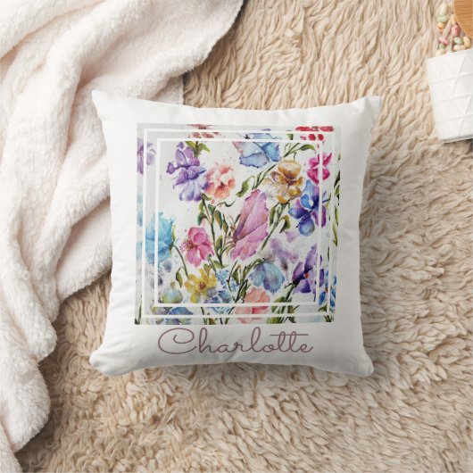 Coussin Aquarelle Whimsical Chic (Couverture)