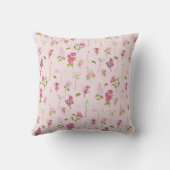 Coussin Aquarelle Whimsical Fées & Fleurs rose (Verso)