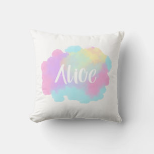 Coussin Aquarelle Whimsy : Plaisir personnalisé