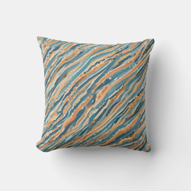 Coussin Aquarelles baignées de soleil (Recto)