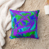 Coussin Aquarelles Peacock Abstraites (Couverture)