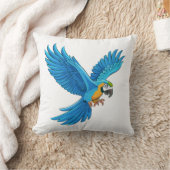 Coussin Ara bleu en vol (Couverture)