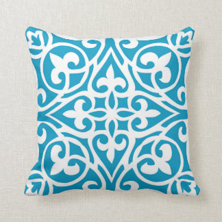 Coussin arabe de tuile de turquoise de Salma