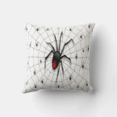 Coussin Araignée et bébés veuves noirs - (Verso)