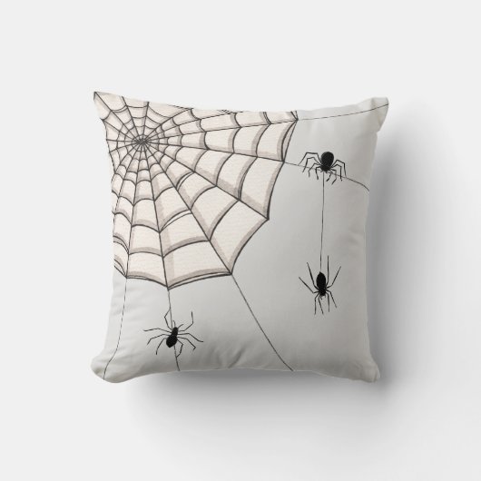 Coussin Araignées et Web Halloween Cushion (Recto)