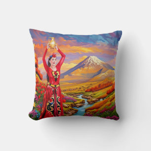 Coussin Ararat dans l'oreiller à lancer couleur