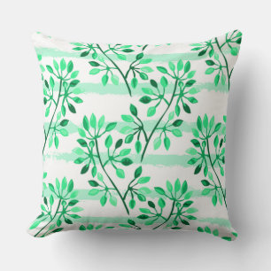 Coussin Arborescence avec feuilles