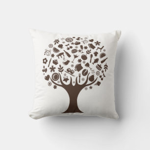 Coussin Arbre Abstrait